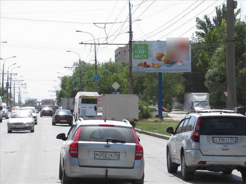 Фотография рекламного носителя, тип: Билборд 3x6, адрес: Еременко ул., д.27, Волгоград, Волгоградская область, Россия. Сторона А №596128