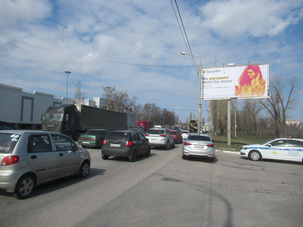 Фотография рекламного носителя, тип: Билборд 3x6, адрес: Димитрова ул., д.159а, Воронеж, Воронежская область, Россия. Сторона A1-A3 №945089