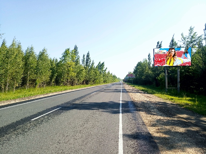 Фотография рекламного носителя, тип: Билборд 3x6, адрес: Ряжск-Касимов-Нижний Новгород а/д., 102 200м, Рязань, Рязанская область, Россия. Сторона А №804349