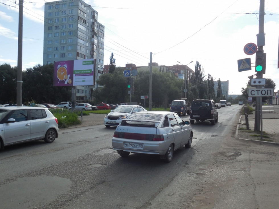 Фотография рекламного носителя, тип: Билборд 3x6, адрес: Степанца ул., д.10/4, Омск, Омская область, Россия. Сторона В №1009847