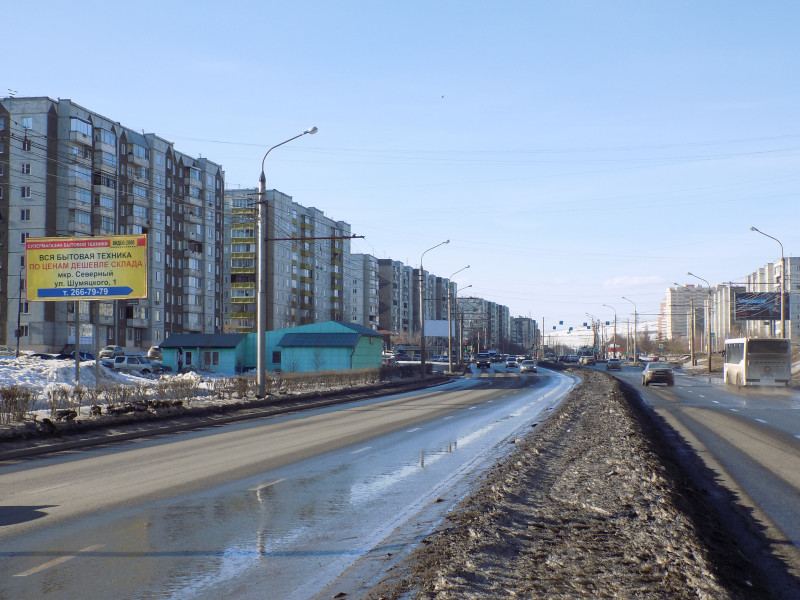 Фотография рекламного носителя, тип: Билборд 3x6, адрес: Комсомольский пр-т., д.1ж, Красноярск, Красноярский край, Россия. Сторона Б №758082