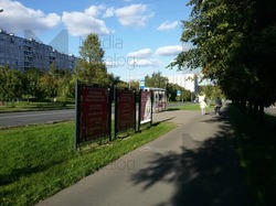 Фотография рекламного носителя, тип: Афиша 1.75x1.8, адрес: Рокотова ул., д.12, напротив, стенд 3, Москва, Россия. Сторона А2 №873718