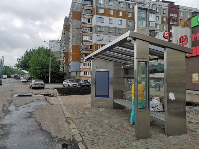 Фотография рекламного носителя, тип: Остановка, адрес: Молитовская ул., ост. Пивзавод Волга, Нижний Новгород, Нижегородская область, Россия. Сторона A1-А10 №873282