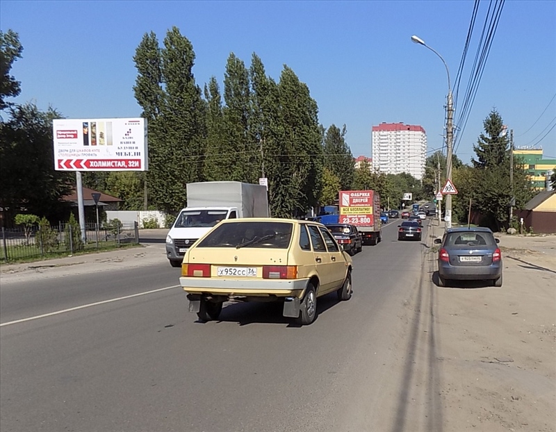 Фотография рекламного носителя, тип: Билборд 3x6, адрес: Машиностроителей ул. Х Холмистая ул., Воронеж, Воронежская область, Россия. Сторона Б №632871