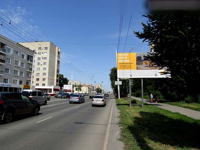 Фотография рекламного носителя, тип: Билборд 3x6, адрес: Красный путь ул., д.42, Омск, Омская область, Россия. Сторона А №604358