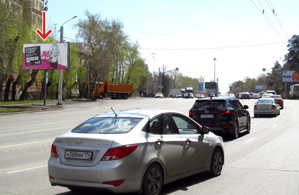 Фотография рекламного носителя, тип: Билборд 3x6, адрес: Блюхера ул., д.65, Челябинск, Челябинская область, Россия. Сторона В №553165