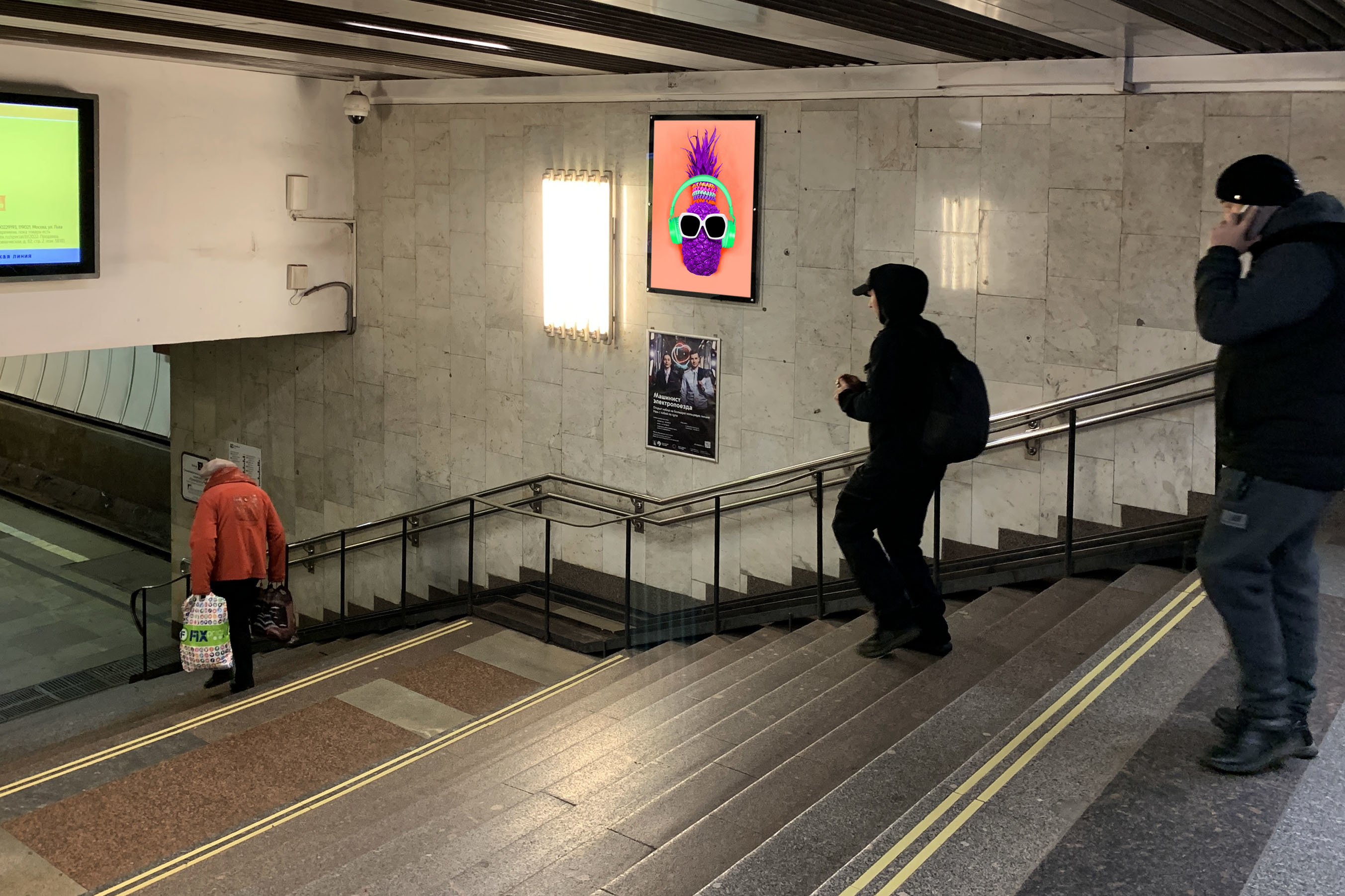 Фотография рекламного носителя, тип: Кристалайт, адрес: Станция метро «Отрадное», линия Серпуховско-Тимирязевская, Москва, Россия. Сторона/вариант №1001950