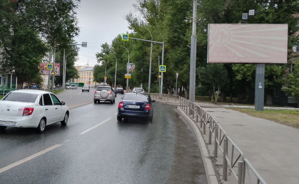 Фотография рекламного носителя, тип: Билборд 3x6, адрес: Энтузиастов пр-т., д.4 Х Орджоникидзе ул., Саратов, Саратовская область, Россия. Сторона А №554247