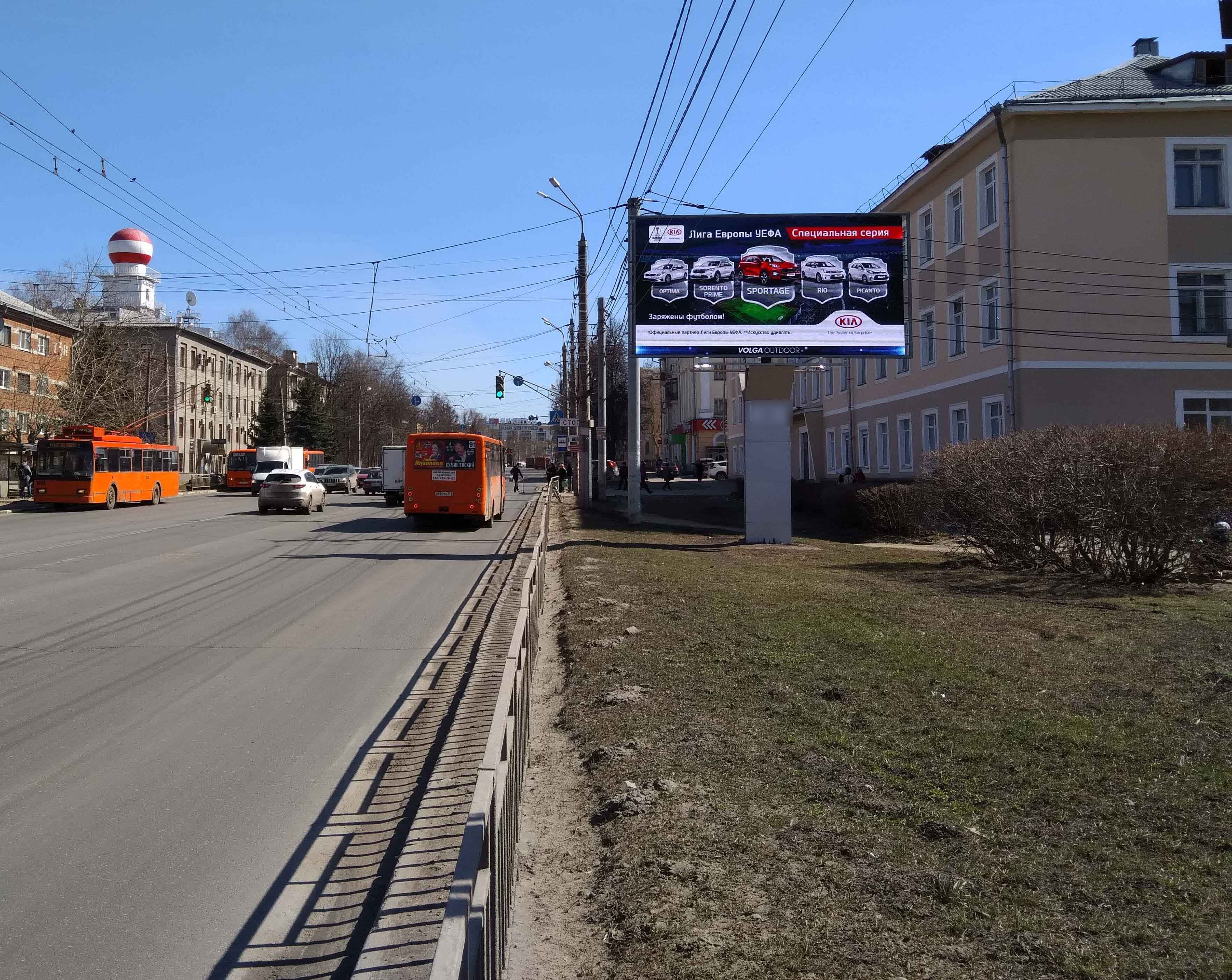 Фотография рекламного носителя, тип: Билборд 3x6, адрес: Бекетова ул., д.5В, Нижний Новгород, Нижегородская область, Россия. Сторона A1-А12 №723845