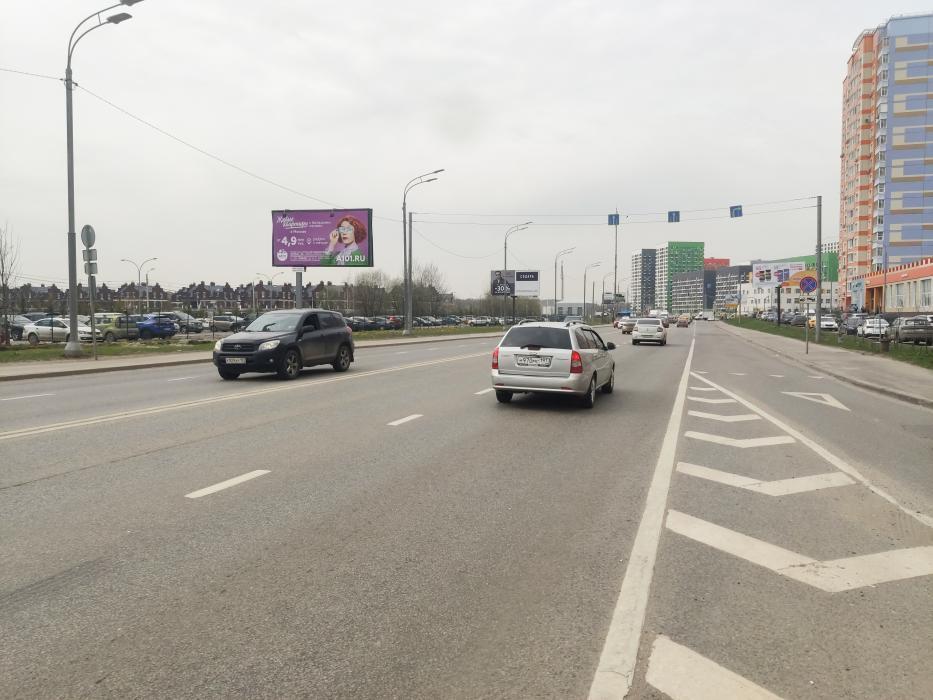 Фотография рекламного носителя, тип: Билборд 3x6, адрес: Коммунарка пос., Проектируемый пр-д №941 Х Александры Монаховой ул., д.101, Москва, Россия. Сторона Б №821376