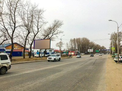 Фотография рекламного носителя, тип: Билборд 3x6, адрес: 60 летия Октября пр-т. Х Суворова ул., д.73, корп.5, Хабаровск, Хабаровский край, Россия. Сторона Б №665353