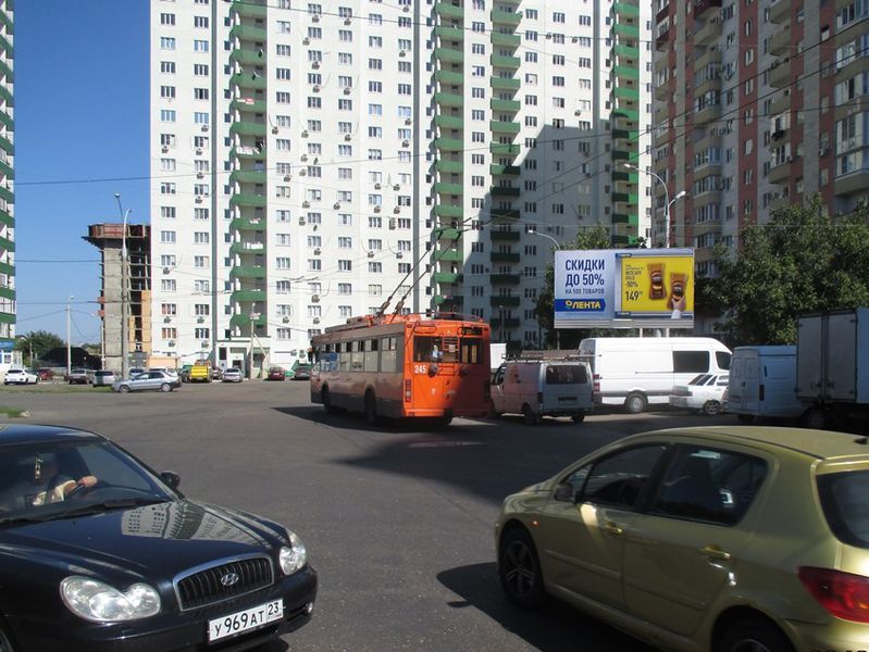 Фотография рекламного носителя, тип: Билборд 3x6, адрес: Сормовская ул., д.210, Краснодар, Краснодарский край, Россия. Сторона А №409648