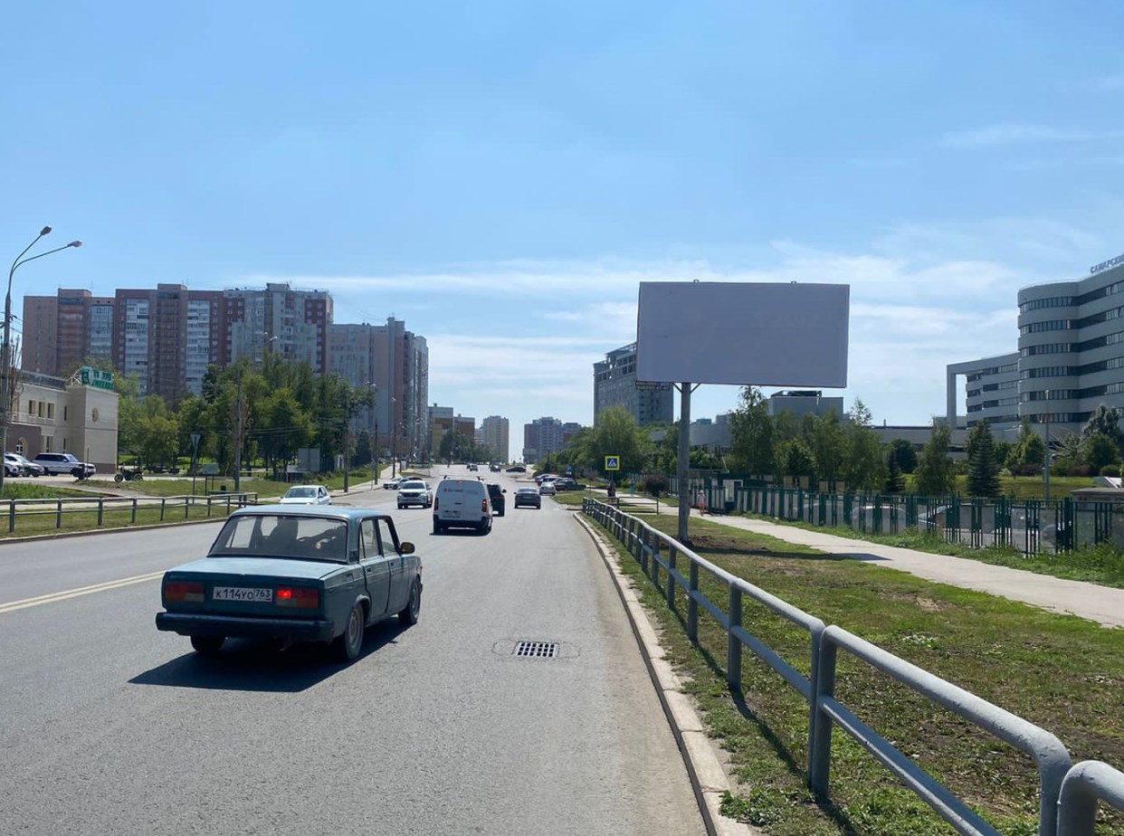 Фотография рекламного носителя, тип: Билборд 3x6, адрес: Солнечная ул., д.59, Самара, Самарская область, Россия. Сторона А №1022619
