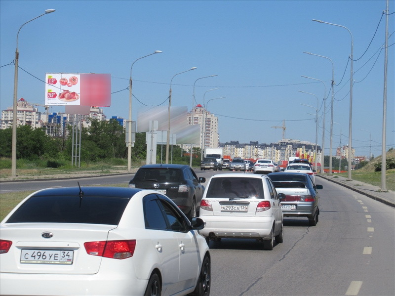Фотография рекламного носителя, тип: Билборд 3x6, адрес: Рокоссовского ул., поз.2, Волгоград, Волгоградская область, Россия. Сторона Б №596172