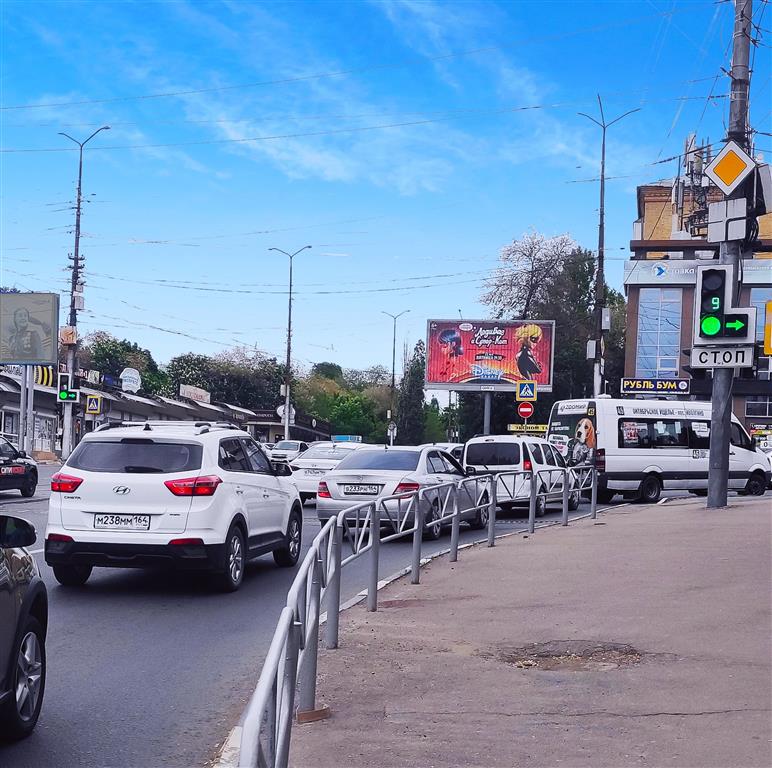 Фотография рекламного носителя, тип: Билборд 3x6, адрес: Танкистов ул. Х Навашина ул., поз.1, Саратов, Саратовская область, Россия. Сторона A1-A3 №293467