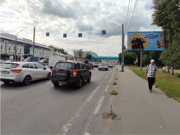 Фотография рекламного носителя, тип: Билборд 3x6, адрес: Московский пр-т., поворот на Подвойского пл., Ярославль, Ярославская область, Россия. Сторона А №1056319