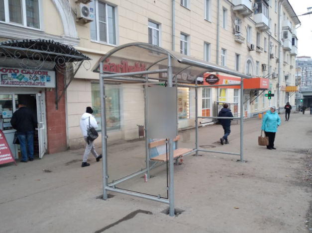 Фотография рекламного носителя, тип: Остановка 1.8x1.2, адрес: Советской Армии ул. Х ново-Садовая ул., Самара, Самарская область, Россия. Сторона В2 №1080748