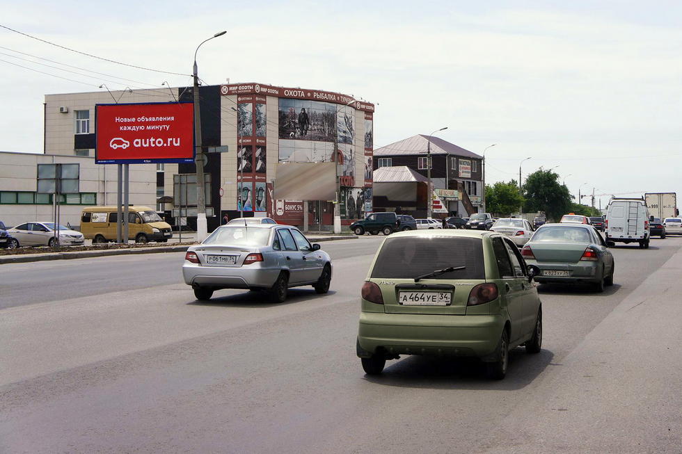 Фотография рекламного носителя, тип: Билборд 3x6, адрес: Университетский пр-т. Х Чебышева ул., Волгоград, Волгоградская область, Россия. Сторона Б №337473