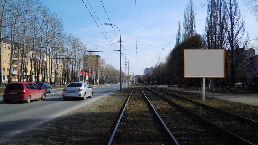 Фотография рекламного носителя, тип: Ситиборд 2.7x3.7, адрес: Гагарина б-р., д.54, Пермь, Пермский край, Россия. Сторона A №745484