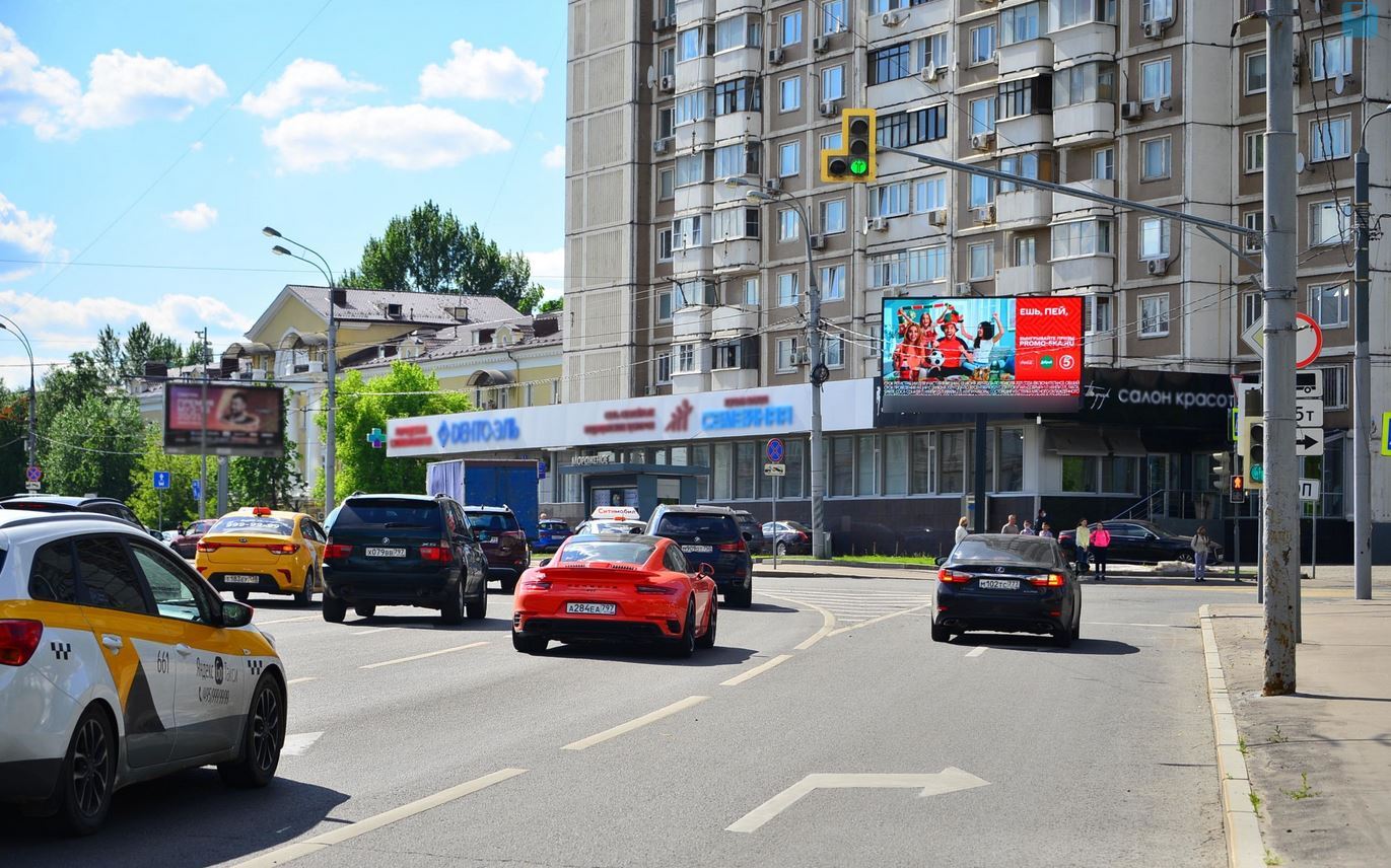 Фотография рекламного носителя, тип: Билборд 3x6, адрес: Хорошевское ш., д.80 Х 4-я Магистральная ул., Москва, Россия. Сторона Аh1-Аh4 №882744