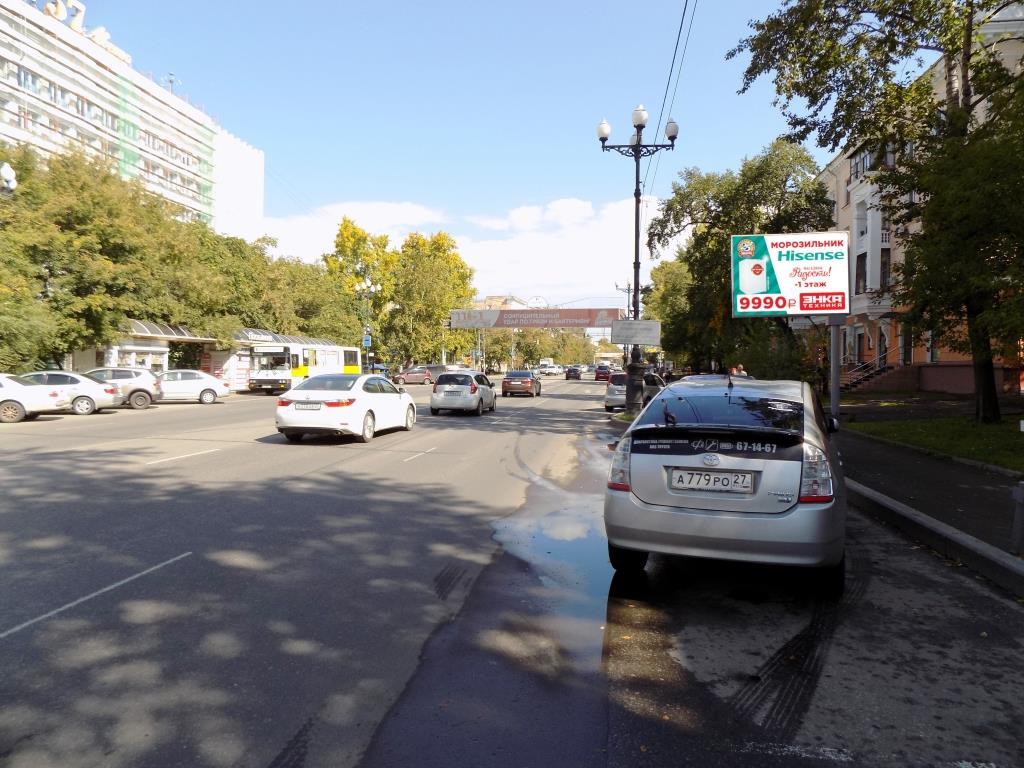 Фотография рекламного носителя, тип: Ситиборд 2.7x3.7, адрес: Ленина ул., д.46, Хабаровск, Хабаровский край, Россия. Сторона A №826176