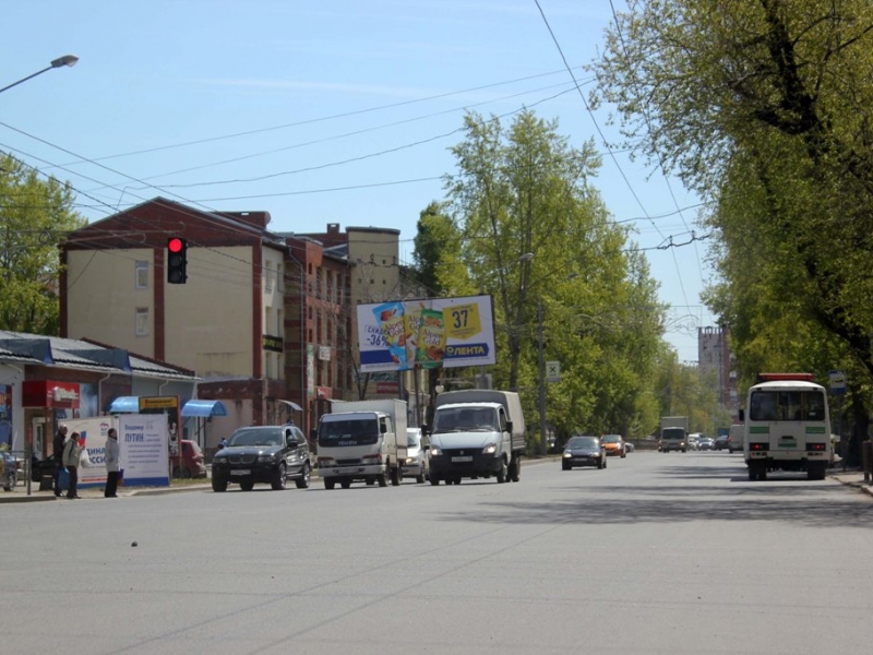 Фотография рекламного носителя, тип: Билборд 3x6, адрес: Ленина пр-т., д.215 Х Бердская ул., Томск, Томская область, Россия. Сторона В №296203