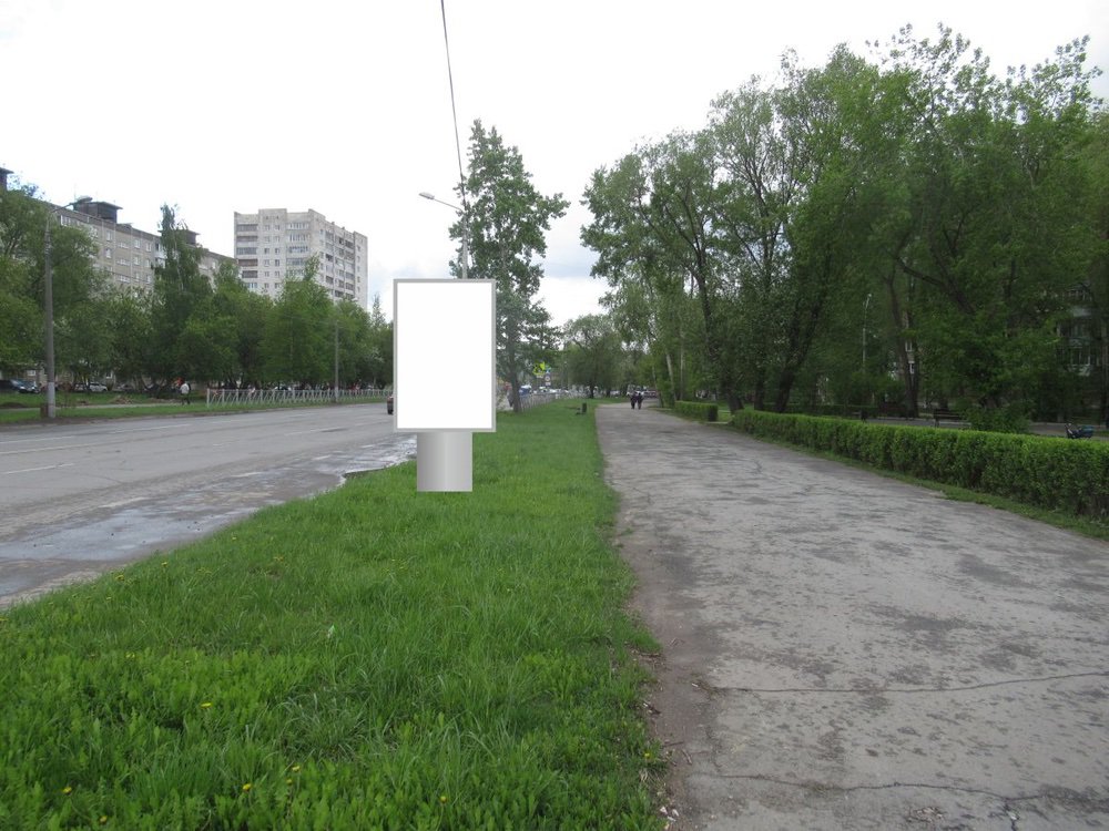 Фотография рекламного носителя, тип: Ситиформат 1.8x1.2, адрес: А.Гайдара ул., д.14 Х Ушинского ул., Пермь, Пермский край, Россия. Сторона A1-A5 №755891