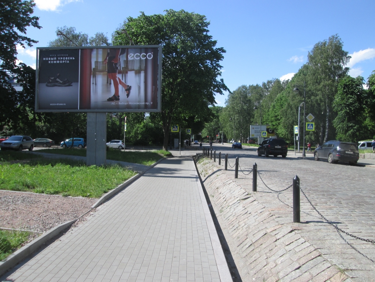 Фотография рекламного носителя, тип: Билборд 3x6, адрес: Севернея ул., дом Офицеров, Выборг, Ленинградская область, Россия. Сторона B №1055945