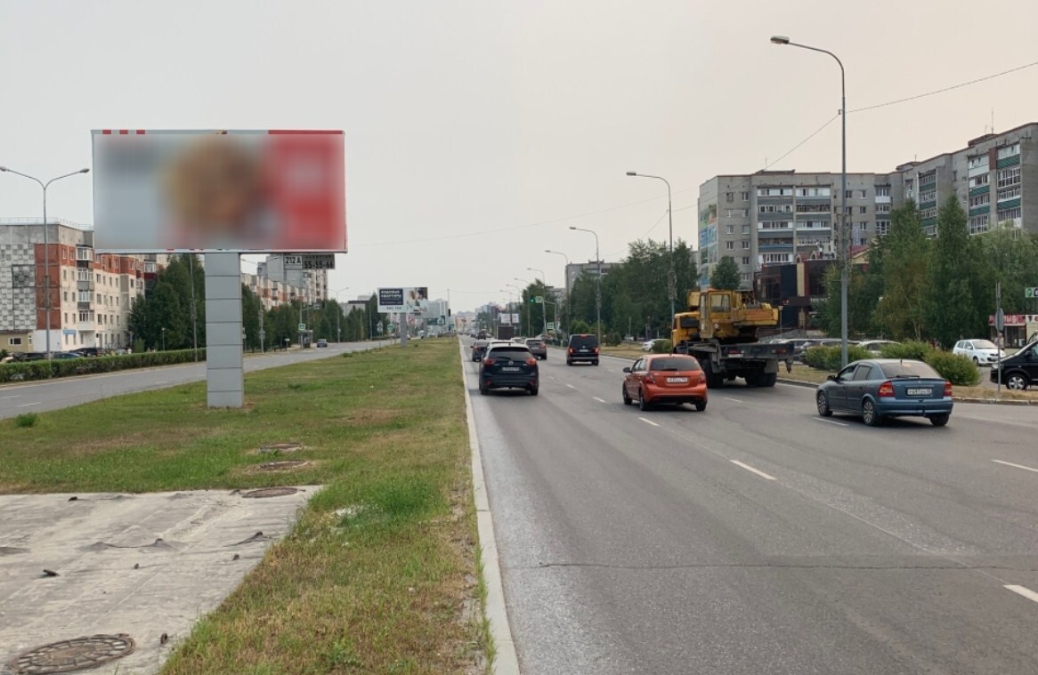 Фотография рекламного носителя, тип: Билборд 3x6, адрес: Мира пр-т., д.31, Сургут, Ханты-Мансийский автономный округ – Югра, Россия. Сторона А №960010