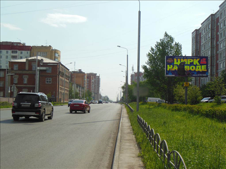 Фотография рекламного носителя, тип: Билборд 3x6, адрес: Омская ул. Х Куйбышева ул., д.27/4, Омск, Омская область, Россия. Сторона А №606242