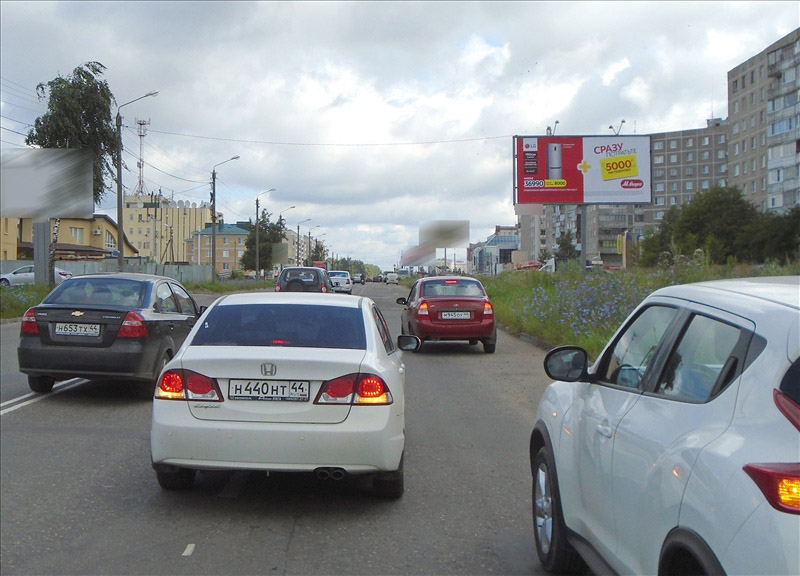 Фотография рекламного носителя, тип: Билборд 3x6, адрес: Индустриальная ул., д.8, Кострома, Костромская область, Россия. Сторона А №488817