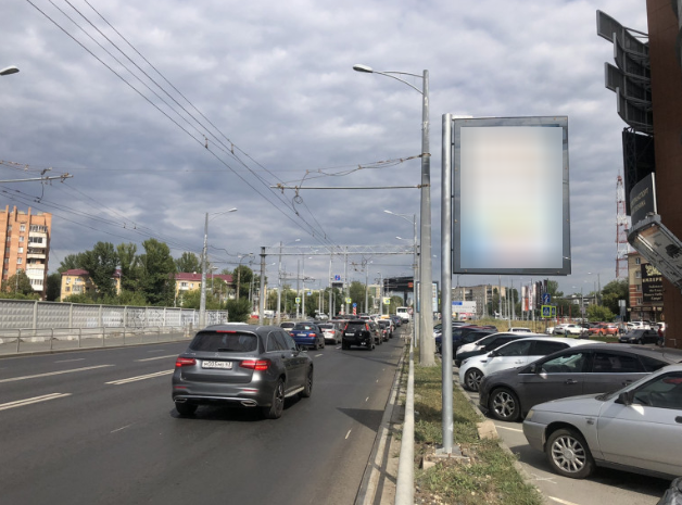 Фотография рекламного носителя, тип: Панель-кронштейн, адрес: Московское ш., д.17, поз.3, Самара, Самарская область, Россия. Сторона А №1080201
