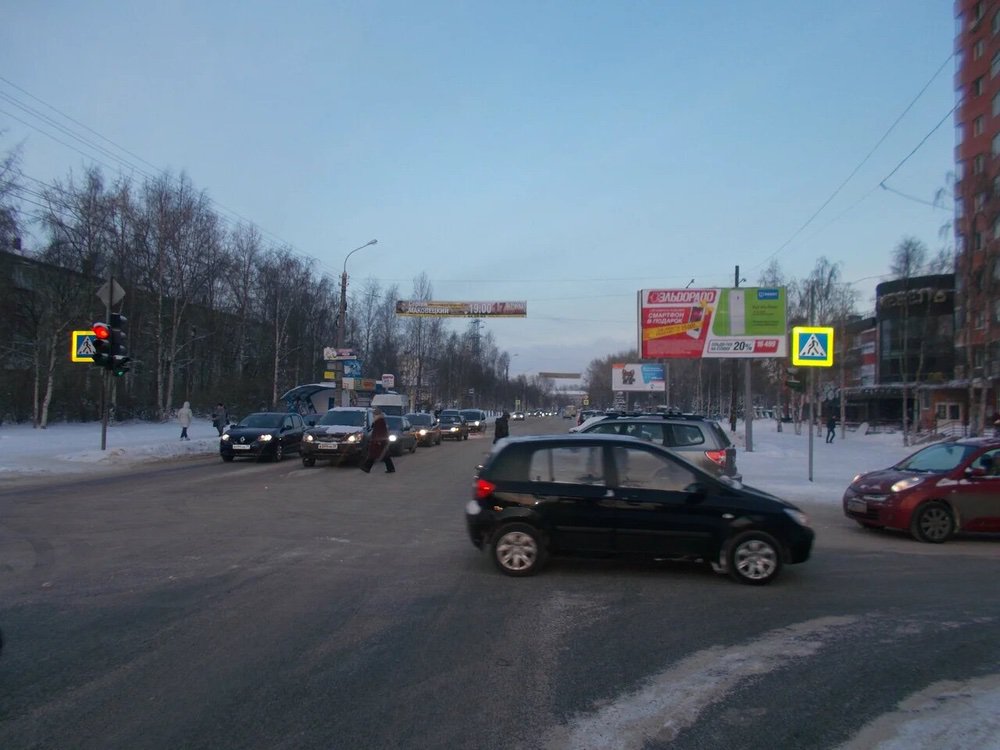 Фотография рекламного носителя, тип: Билборд 3x6, адрес: Обводный канал Х Гайдара ул., Архангельск, Архангельская область, Россия. Сторона А №765895