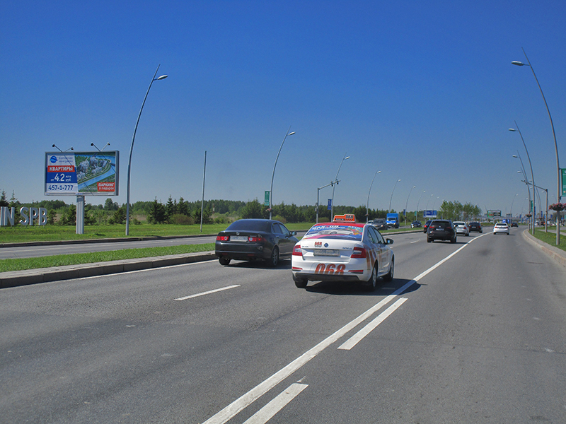 Фотография рекламного носителя, тип: Билборд 3x6, адрес: Пулковское ш., д.37, корп.4, поз.2, Санкт-Петербург, Россия. Сторона B №1094489