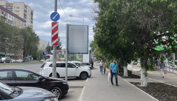Фотография рекламного носителя, тип: Панель-кронштейн, адрес: Ново-Садовая ул., д.24 X Челюскинцев ул. , поз. 3, Самара, Самарская область, Россия. Сторона А №1080490
