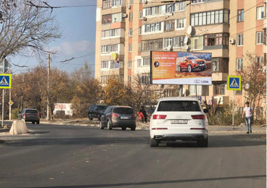 Фотография рекламного носителя, тип: Билборд 3x6, адрес: Куйбышева ул., д.153, Симферополь, Республика Крым, Россия. Сторона А №797656