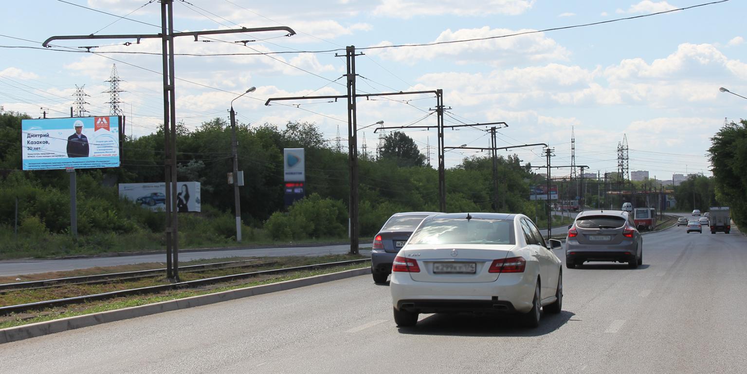 Фотография рекламного носителя, тип: Билборд 3x6, адрес: Профсоюзная ул., напротив ДРСУ-1, Магнитогорск, Челябинская область, Россия. Сторона Б №1093645