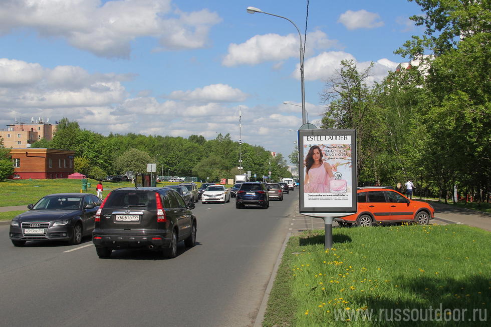 Фотография рекламного носителя, тип: Ситиформат 1.8x1.2, адрес: Островитянова ул., д.25, корп.1, Москва, Россия. Сторона A1-A5 №461271