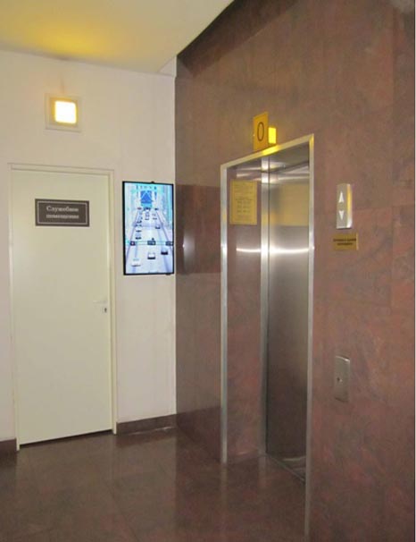 Фотография рекламного носителя, тип: Видеоэкран, адрес: Бизнес-центр «У Ростральных Колонн», Волховский пер., д.4, Санкт-Петербург, Россия. Сторона/вариант A №975802