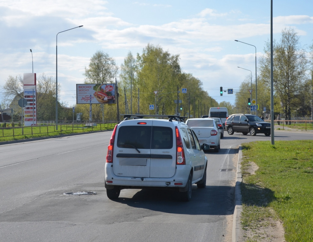 Фотография рекламного носителя, тип: Билборд 3x6, адрес: Бабушкина ул., д.33 Х Глебовской ул., Рыбинск, Ярославская область, Россия. Сторона Б №1058078