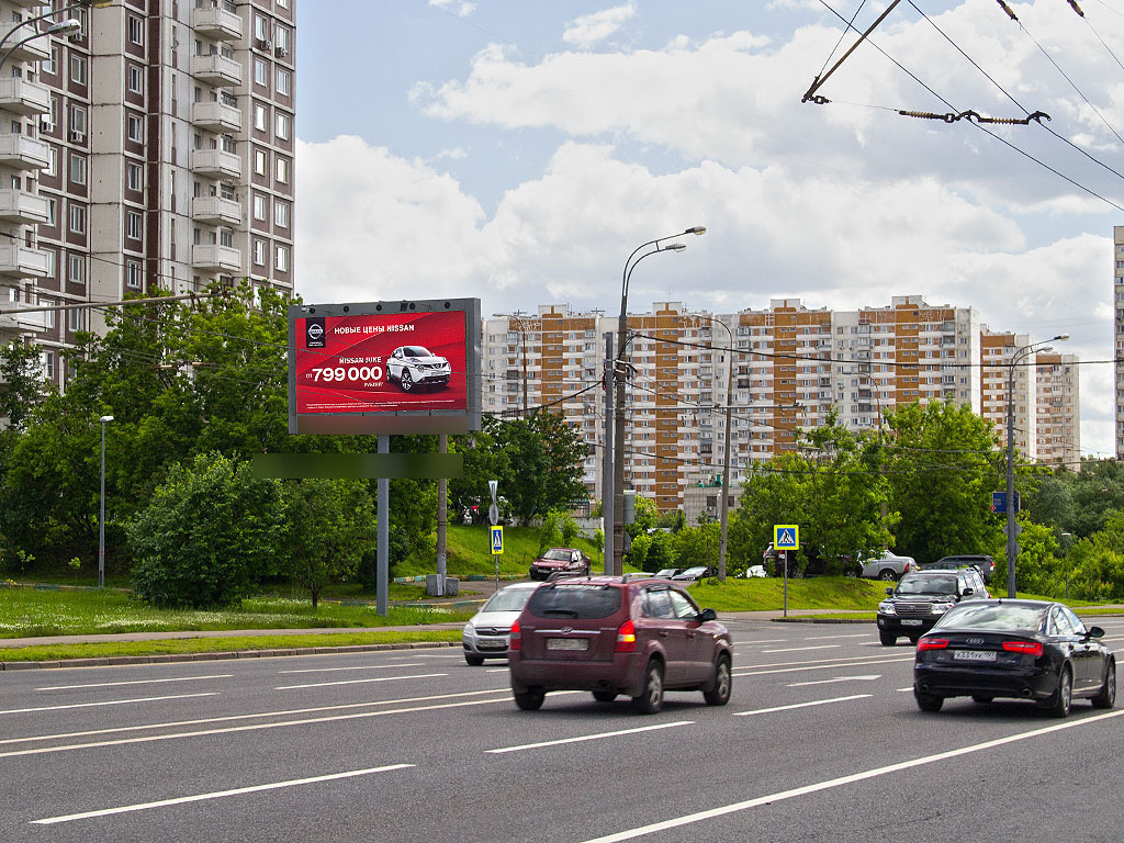 Фотография рекламного носителя, тип: Билборд 3x6, адрес: Мичуринский пр-т. Х Олимпийской деревни пр-зд., д.21, Москва, Россия. Сторона Б1 №278463