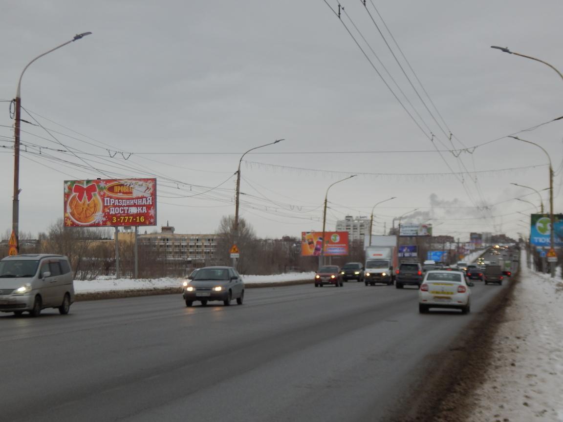 Фотография рекламного носителя, тип: Билборд 3x6, адрес: Ленинградский мост Х 3-я Островская ул., Омск, Омская область, Россия. Сторона Б №419401