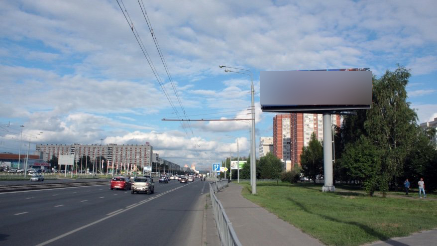 Фотография рекламного носителя, тип: Суперсайт 4x12, адрес: Хусаина Ямашева ул., д.39, Казань, Республика Татарстан, Россия. Сторона A1-А10 №685947