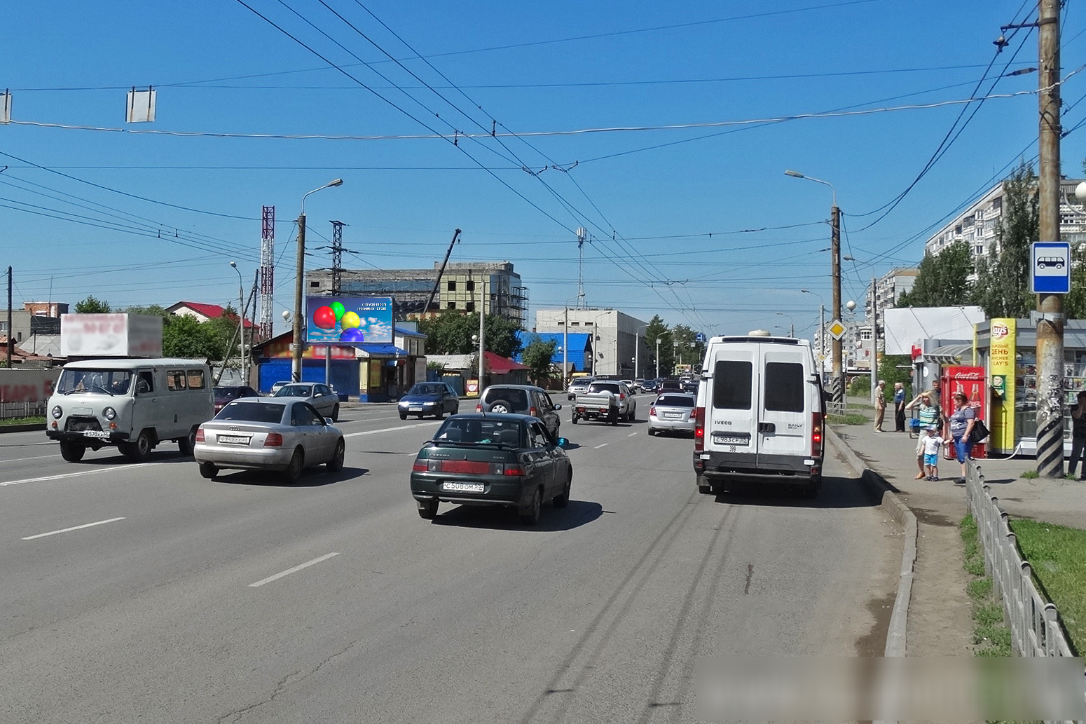 Фотография рекламного носителя, тип: Билборд 3x6, адрес: 10 лет Октября ул. Х Линия 9-я ул., Омск, Омская область, Россия. Сторона Б №620992