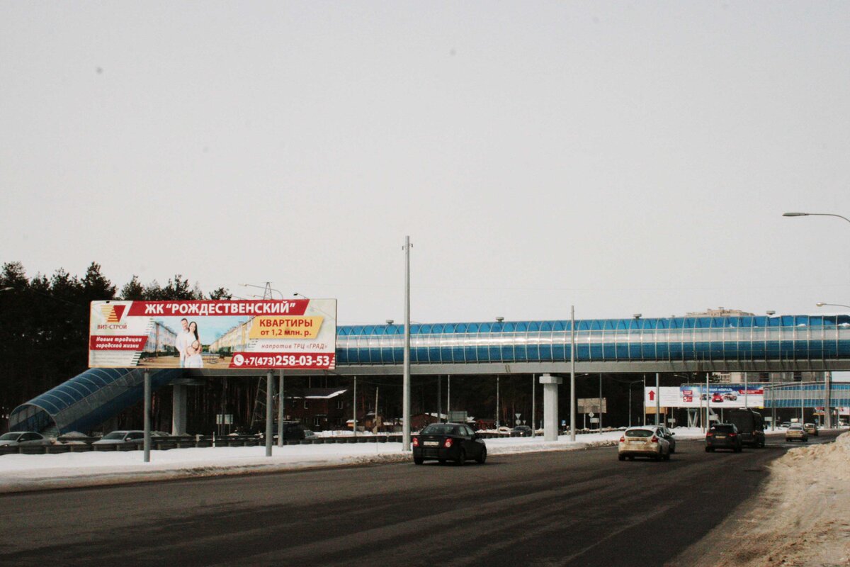 Фотография рекламного носителя, тип: Суперсайт 3x12, адрес: А-134 а/д., 699м, Воронеж, Воронежская область, Россия. Сторона Б №704868