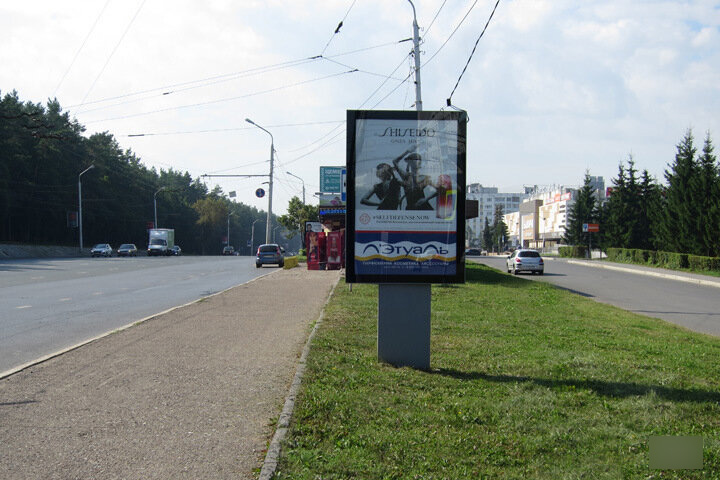 Фотография рекламного носителя, тип: Ситиформат 1.8x1.2, адрес: 50 лет СССР ул., д.47, поз.2, Уфа, Республика Башкортостан, Россия. Сторона А №746336