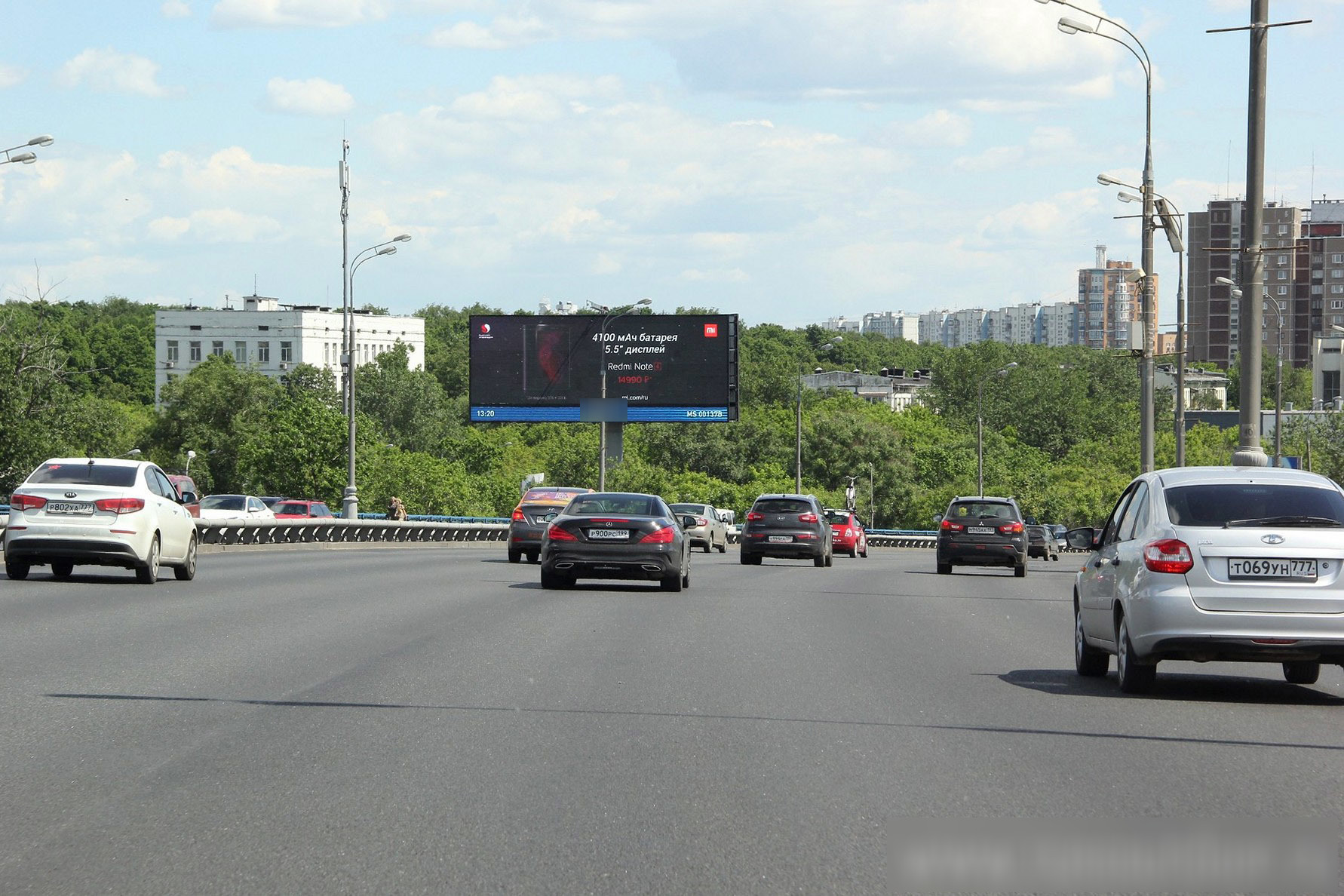 Фотография рекламного носителя, тип: Суперсайт 5x15, адрес: ТТК, 750м до съезда на Мира пр-т., Москва, Россия. Сторона Bh1-Bh4 №939942