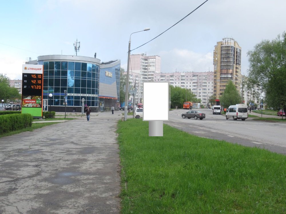 Фотография рекламного носителя, тип: Ситиформат 1.8x1.2, адрес: А.Гайдара ул., д.14 Х Ушинского ул., Пермь, Пермский край, Россия. Сторона B №755892