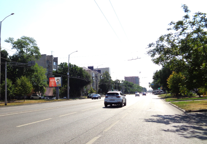 Фотография рекламного носителя, тип: Ситиборд 2.7x3.7, адрес: Северная ул., д.255, Краснодар, Краснодарский край, Россия. Сторона Б №458908