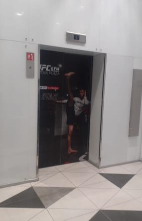 Фотография рекламного носителя, тип: Брендирование лифта, адрес: Бизнес-центр «Арена Плаза», Ленинградский пр-т., д.36, Москва, Россия. Сторона/вариант A №1007940